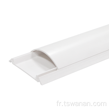 70 * 20 mm PVC Half Round Câble Channel Tunking